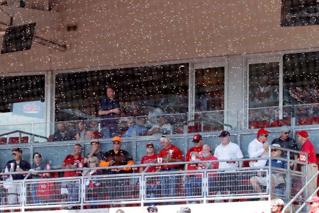 Image for article titled Mike Pence&#39;s fly presents: Great insect moments in sports