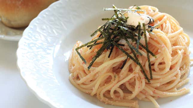 Image for article titled Eat mentaiko spaghetti, the carbonara of the sea