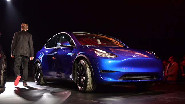 Image for article titled Tesla&#39;s Issues With Model Y Production Seem Far From Over