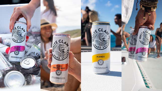 Image for article titled Why are people obsessed with White Claw?