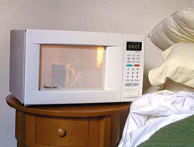 Image for article titled Microwave Used As Alarm Clock
