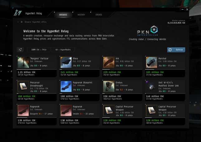 Image for article titled EVE Online's Raffle System Adds Some Drama To The Game's Economy