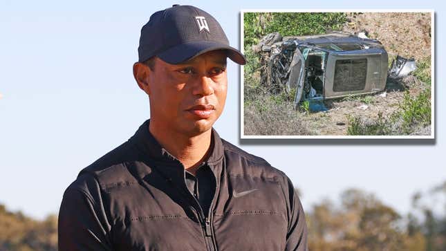 Tiger Woods was involved in what appears to be a single-car accident in near Los Angeles.