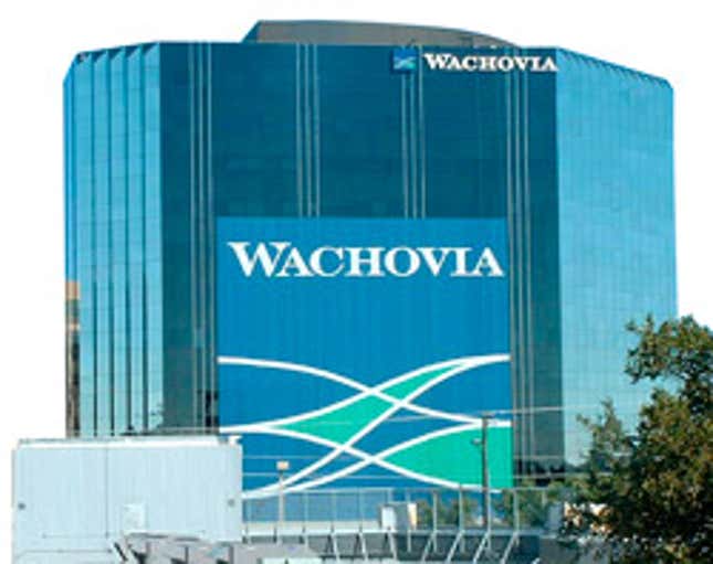 Image for article titled Wachovia&#39;s Record Losses