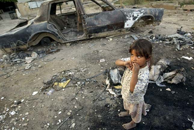 A neighborhood in Baghdad, which is not as easy to reconstruct as some people seem to think.