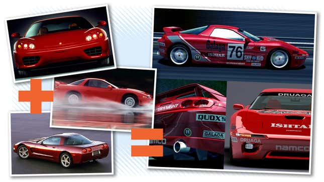 Image for article titled Let&#39;s Appreciate These Cool Video Game Cars Inspired By Real Ones
