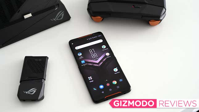 Image for article titled Asus&#39; ROG Phone Is the Dumb Fun RGB Handset Gamers Deserve