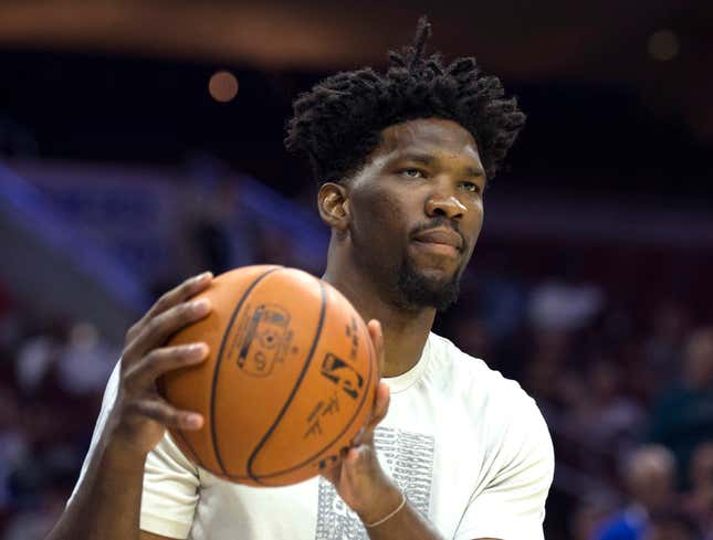 Image for article titled 76ers Hoping Joel Embiid Can Return To Pre-NBA Form