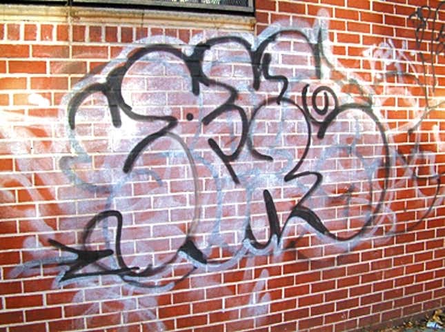 Image for article titled Graffiti Artist No Longer Putting His Heart In It