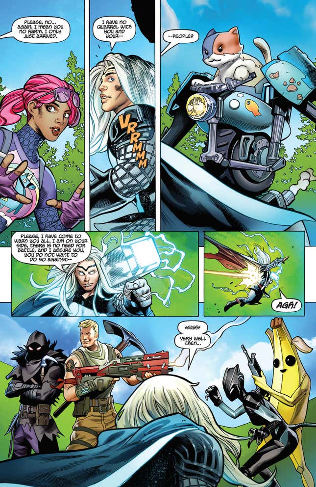 Image for article titled Marvel Made Fortnite Canon and I Have Lost My Entire Mind