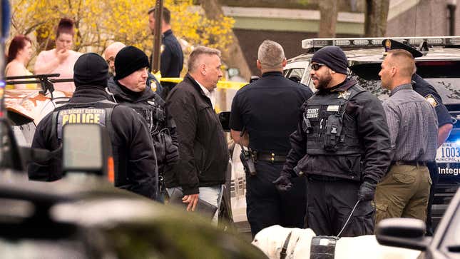 Image for article titled Crime Scene Has All The Different Types Of Cops