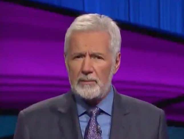 Image for article titled Millions Of Retirees Absolutely Sopping Wet After Seeing Alex Trebek’s New Beard