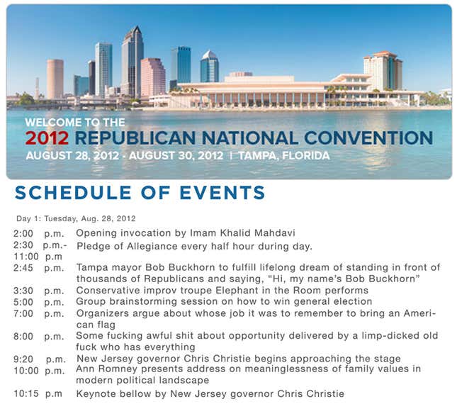 Image for article titled Republican National Convention Day 1