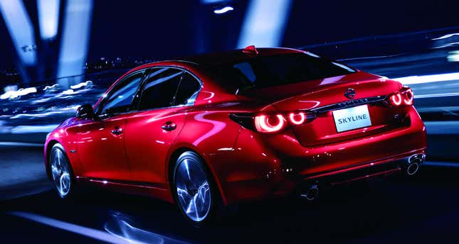 Image for article titled The New Nissan Skyline Is a Japan-Only Q50 with the GT-R’s Face, Advanced Semi-Autonomous Tech