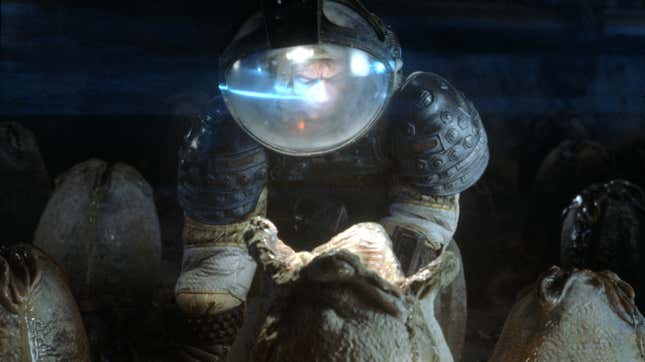 Image for article titled Ridley Scott got elbow-deep in sheep intestines to make the Alien eggs move properly