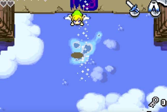 Image for article titled The Brilliant Use of Verticality in Minish Cap’s Palace of Winds
