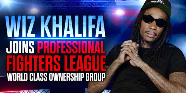 Image for article titled Wiz Khalifa Becomes Co-Owner of Professional Fighters League: &#39;Hard Work and Sacrifice Pays Off&#39;