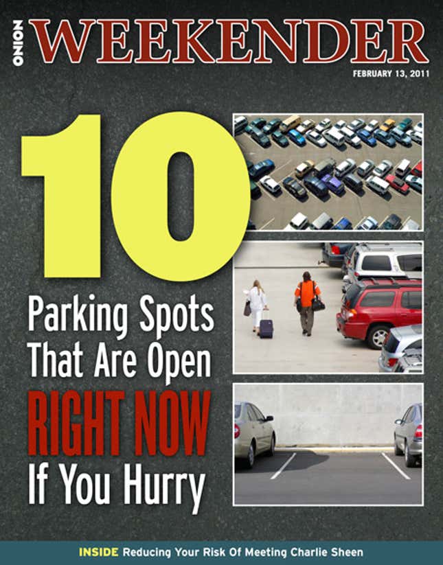 Image for article titled 10 Parking Spots That Are Open Right Now If You Hurry