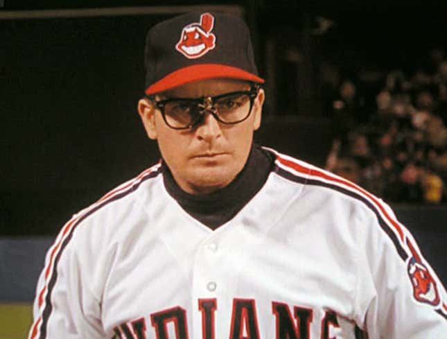 Image for article titled Charlie Sheen Wants To Finish Career As A Cleveland Indian
