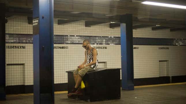 Image for article titled Lone Doofus Has Been Waiting 36 Hours For Next C Train