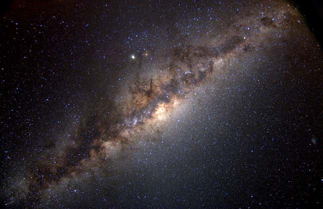 A view of the Milky Way. 