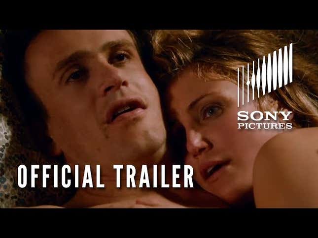Jason Segel and Cameron Diaz fall victim to The Cloud in the NSFW trailer for <i>Sex Tape</i>