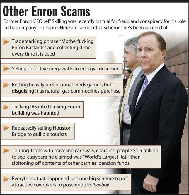 Image for article titled Other Enron Scams