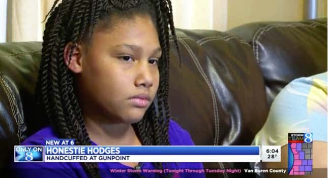 14 Year Old Honestie Hodges Handcuffed At Gunpoint By Michigan Police