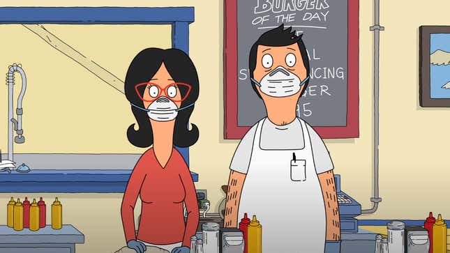 The Belchers in quarantine. Takeout only. 