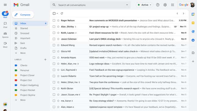 Gmail Is Getting a New Interface—and It’s a Big Improvement