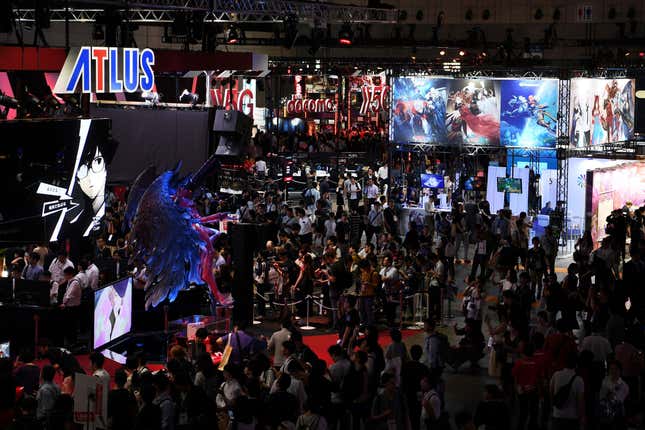 The Tokyo Game Show is typically packed with people. 