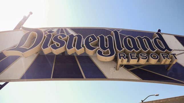 Disneyland Resort marquee in Anaheim, California