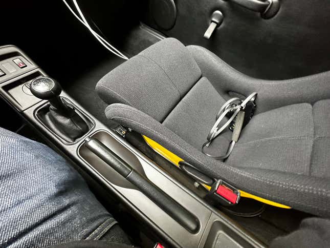 The center console of the Porsche Carrera 2 Coupe Clubsport prototype