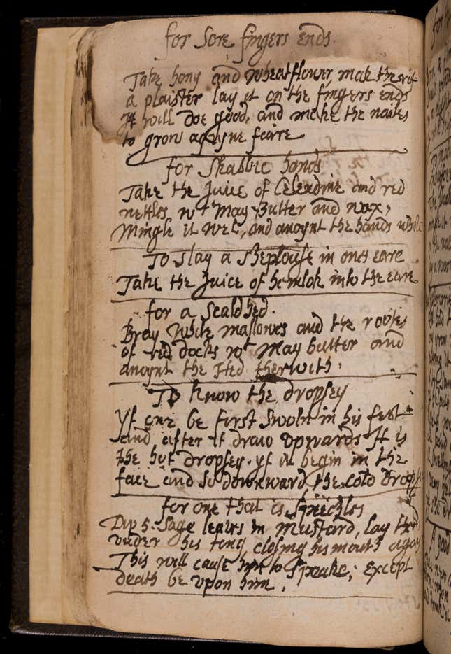Image for article titled Can you read this spellbook for 17th-century witches? This library has a job for you