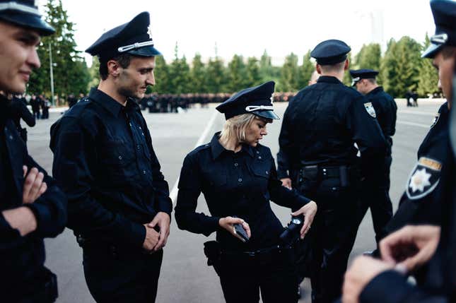 Tatiana Dyakova gets ready for graduation.