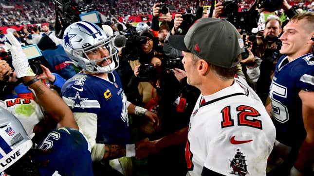 Dak Prescott and Tom Brady