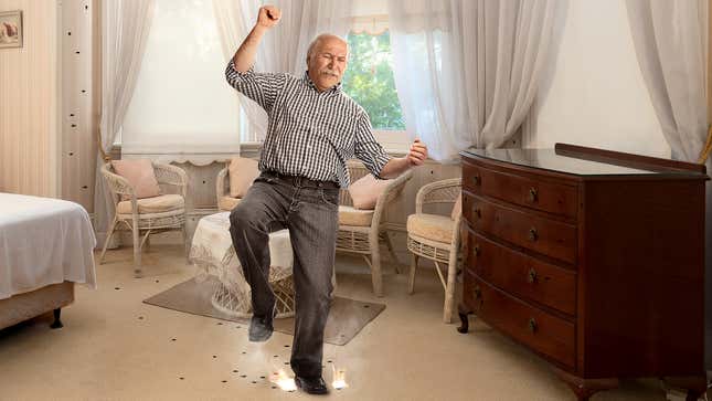 Image for article titled Nursing Home Keeps Elderly Residents Active By Shooting At Their Feet