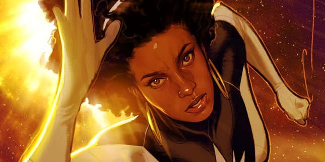 Variant cover to Dark Ages #5 featuring Monica Rambeau. 