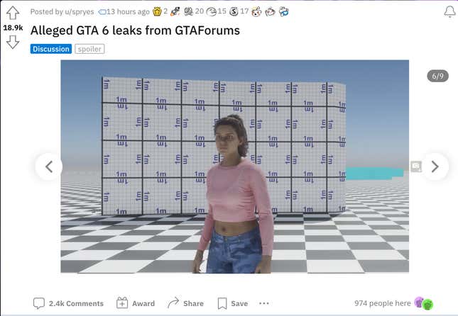 The woman who appears to be the new protagonist of GTA 6, appearing in the unprecedented leaks from Rockstar Games.