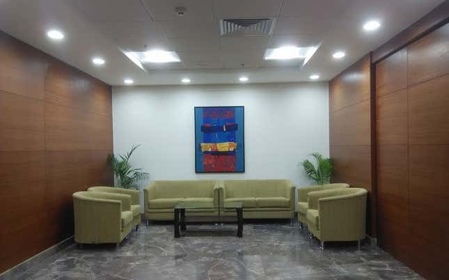 Image for article titled Indian companies are upgrading their boring offices with rented art