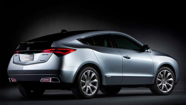 An image of the rear quarter on the original Acura ZDX crossover