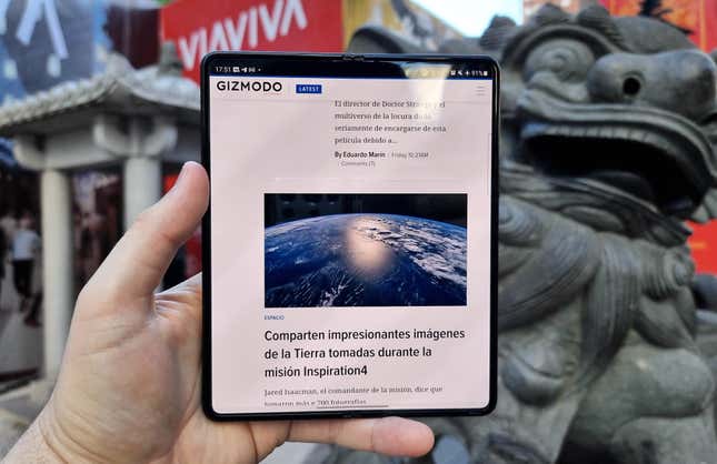 Imagen para el artículo titulado Análisis del Samsung Galaxy Z Fold 3: esta vez sí