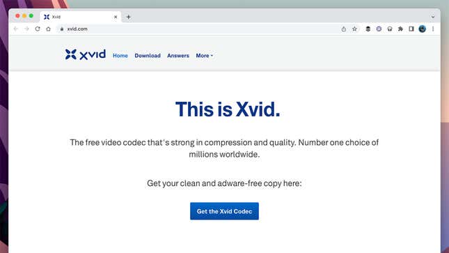 Xvid has been around since 2001.