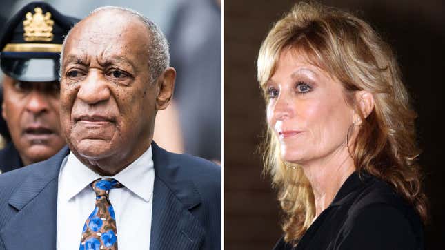 Judy Huth, right, and Bill Cosby.