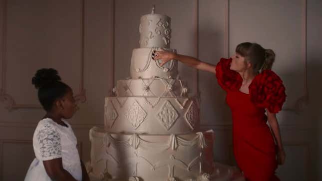 Taylor grabbing all the money out of all of our bank accounts. 