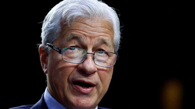 Close-up of Jamie Dimon wearing glasses