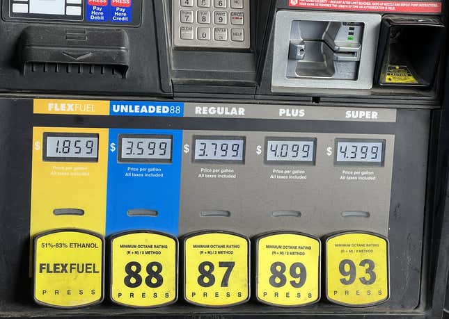 Image for article titled Sheetz is Lowering its E85 Price to $1.85 Per Gallon Through April