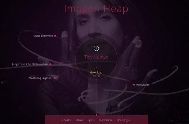 “Tiny Human” debuted on Ujo Music, using blockchain technology.