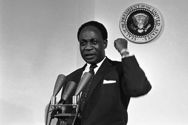 President Kwame Nkrumah on a visit to the United States