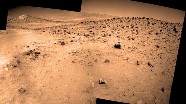 Spirit rover’s final panorama of Mars.